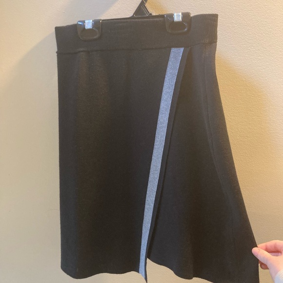Canifa Black Knee-Length Wrap Pencil Skirt - Picture 2 of 5